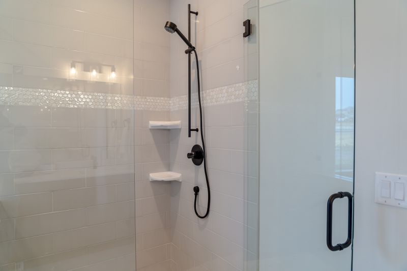 Sleek Shower with Glass Walls